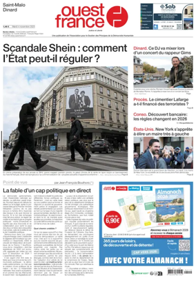 Cover of Ouest France (Saint-Malo)