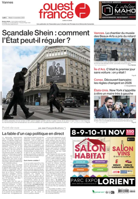 Cover of Ouest France (Vannes)