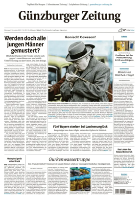Cover of Guenzburger Zeitung