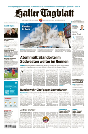 Cover of Haller Tagblatt