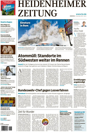 Cover of Heidenheimer Zeitung