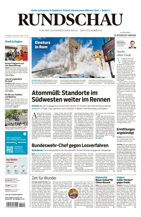 Cover of Rundschau für den Schwäbischen Wald – Der Kocherbote