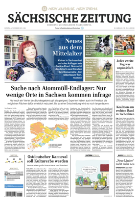 Cover of Sächsische Zeitung  (Dresden)