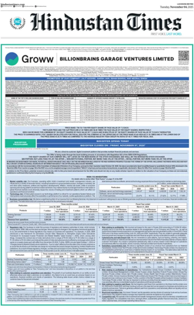 Cover of Hindustan Times (East UP)