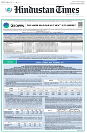 Cover of Hindustan Times (Gurgaon)