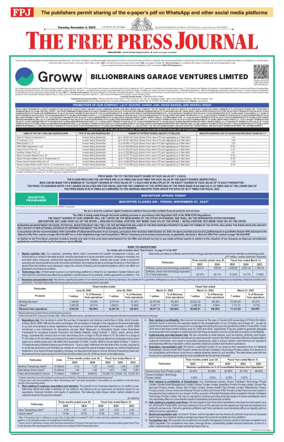 Cover of The Free Press Journal