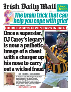 Cover of Irish Daily Mail