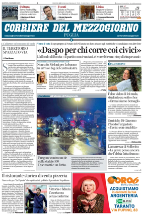 Cover of Corriere del Mezzogiorno (Puglia)