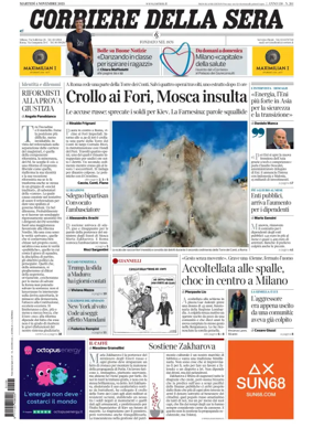 Cover of Corriere della Sera 