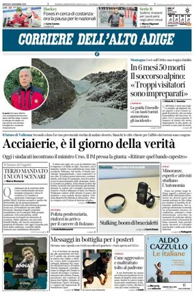 Cover of Corriere dell'Alto Adige