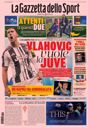 Cover of La Gazzetta dello Sport 