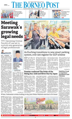 Cover of The Borneo Post