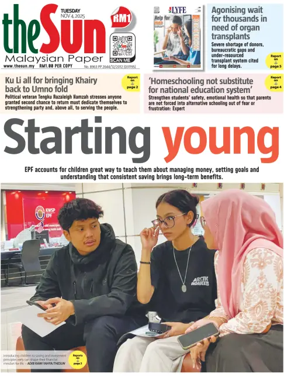 Cover of The Sun (Malaysia)