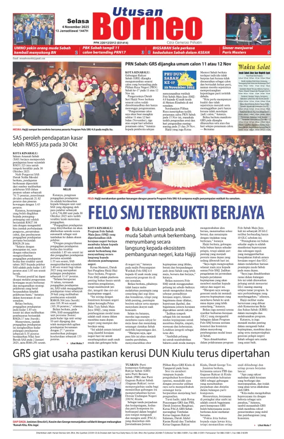 Cover of Utusan Borneo (Sabah)