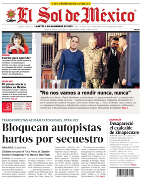 Cover of El Sol de Mexico