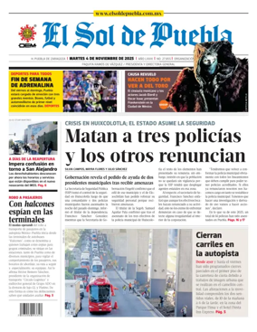 Cover of El Sol de Puebla
