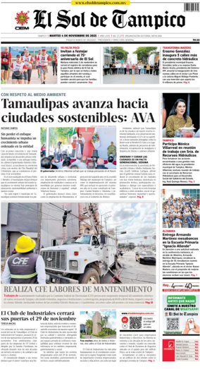 Cover of El Sol de Tampico