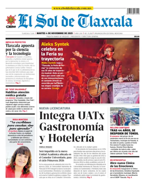 Cover of El Sol de Tlaxcala