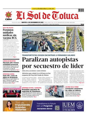 Cover of El Sol de Toluca