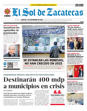 Cover of El Sol de Zacatecas