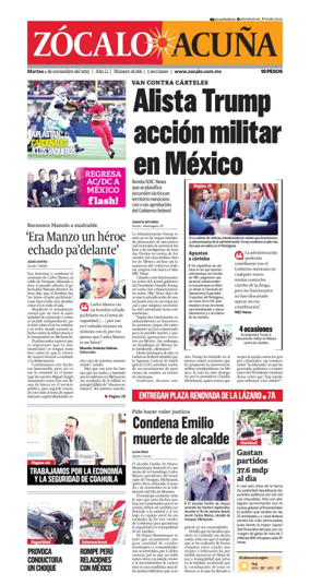 Cover of Zócalo Acuña