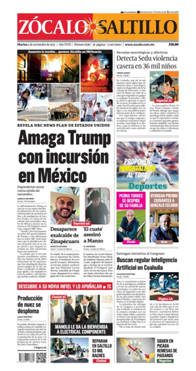 Cover of Zócalo Saltillo