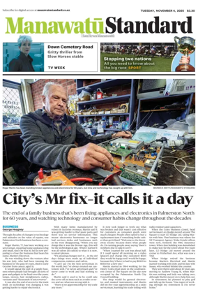 Cover of Manawatu Standard