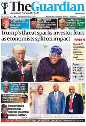 Cover of The Guardian Nigeria