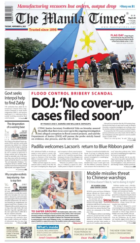 Cover of Manila Times