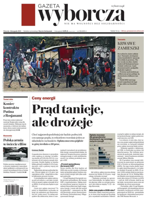 Cover of Gazeta Wyborcza