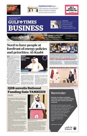 Cover of Gulf Times Business
