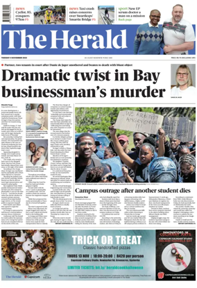 Cover of The Herald (South Africa)