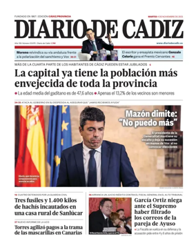 Cover of Diario de Cadiz