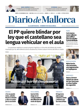 Cover of Diario de Mallorca
