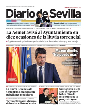 Cover of Diario de Sevilla