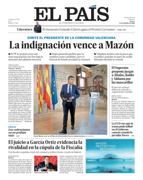 Cover of El País (Andalucía)