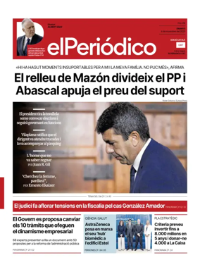 Cover of El Periódico de Catalunya (Català)