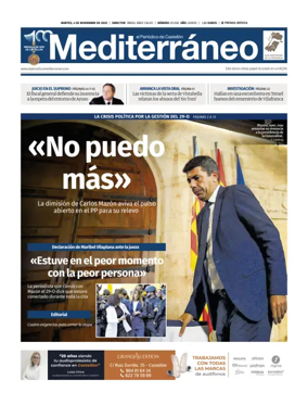 Cover of El Periódico Mediterráneo