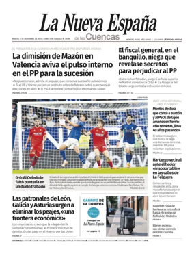 Cover of La Nueva España (Cuencas)