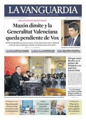 Cover of La Vanguardia