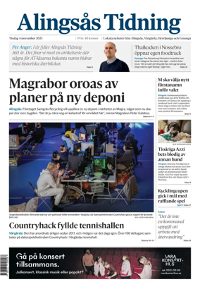 Cover of Alingsås Tidning