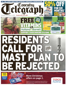 Cover of Coventry Telegraph