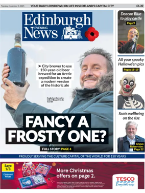 Cover of Edinburgh Evening News