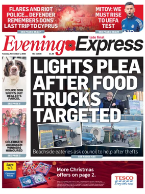 Cover of Evening Express (Extra Edition)
