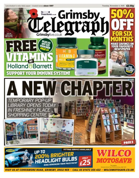 Cover of Grimsby Telegraph