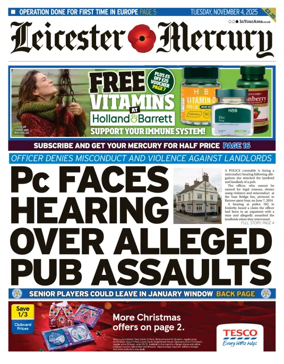 Cover of Leicester Mercury
