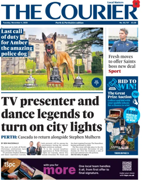 Cover of The Courier & Advertiser (Perth and Perthshire Edition)
