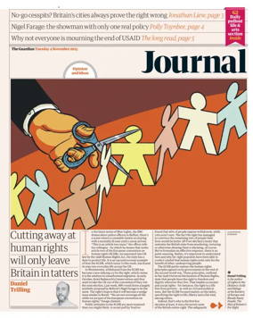 Cover of The Guardian e-paper Journal
