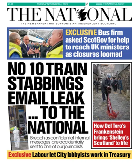 Cover of The National (Scotland)