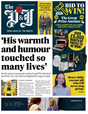 Cover of The Press and Journal (Highlands & Islands)